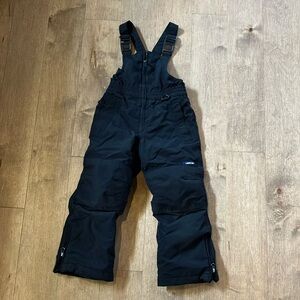 Lands’ End Black Ski Overalls with Adjustable Straps